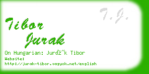 tibor jurak business card